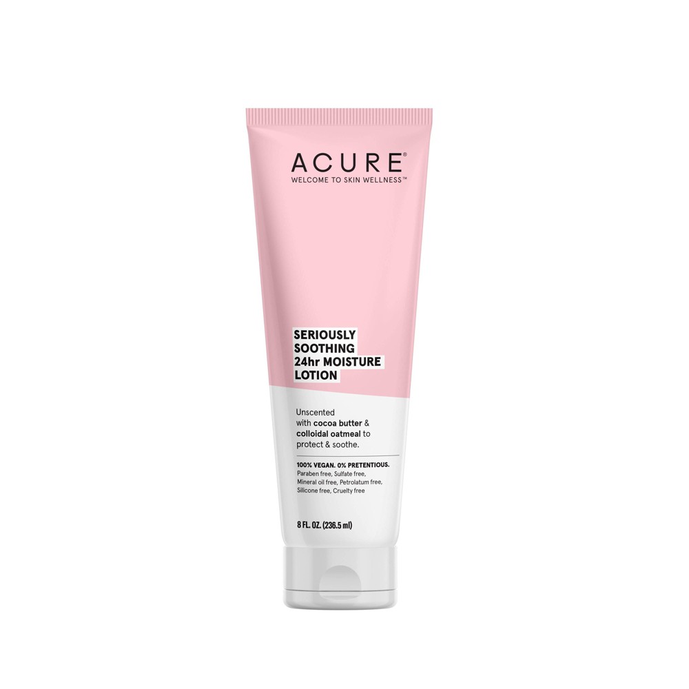 Photos - Cream / Lotion Acure Seriously Soothing 24hr Moisture Lotion Unscented - 8 fl oz 