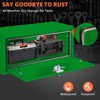 Black/Yellow/Green Steel Truck Bed Tool Box, Trailer Tongue Box, Truck Storage Organizer Tool Chest For Truck Bed, RV, Trailer - 4 of 4