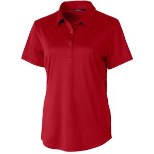 Cutter & Buck Prospect Textured Stretch Womens Short Sleeve Polo Shirt - 1 of 2