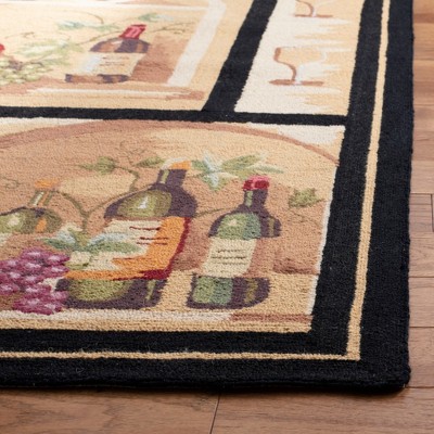 Chelsea Gold and Multicolor Hand Hooked Wool Area Rug