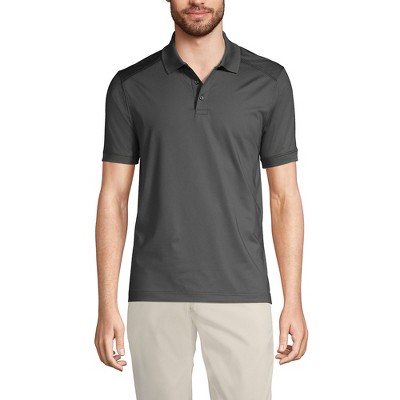 Lands' End Men's Short Sleeve Rapid Dry Active Polo Shirt - Large ...