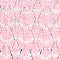 fresh ivory/rose pink stripe