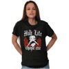 Betty Boop Hug Life Chose Me Roses Womens Graphic T Shirt Tees Brisco Brands - 3 of 4