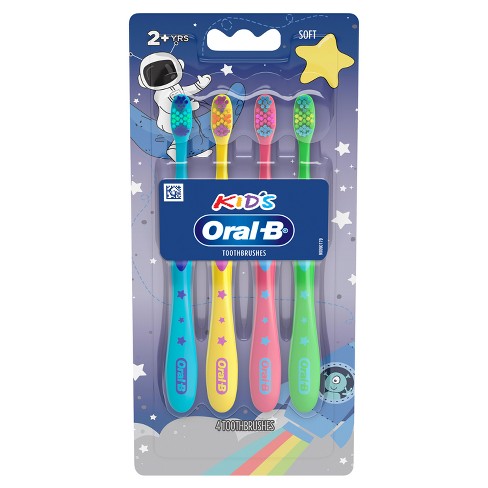 Oral-b Kids Soft Toothbrush With Space Designs - 4pk : Target