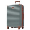 Whisen 5-Piece ABS Luggage Set with 3 Different Size Front Opening Suitcases and 2 Toiletry Bags, USB Port, Cup Holder, TSA Lock - 4 of 4