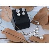 Anna-Kaci Women's Floral Statement Necklace and Earring Set with Amber Crystal Accents, Adjustable Chain, Elegant and Bold Design - Flower - 3 of 4