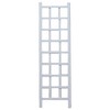 Dura-Trel Providence 22"x75" Indoor Outdoor Garden Trellis Plant Support for Vines & Climbing Plants, Flowers, & Vegetables with Ground Anchors, White - 4 of 4