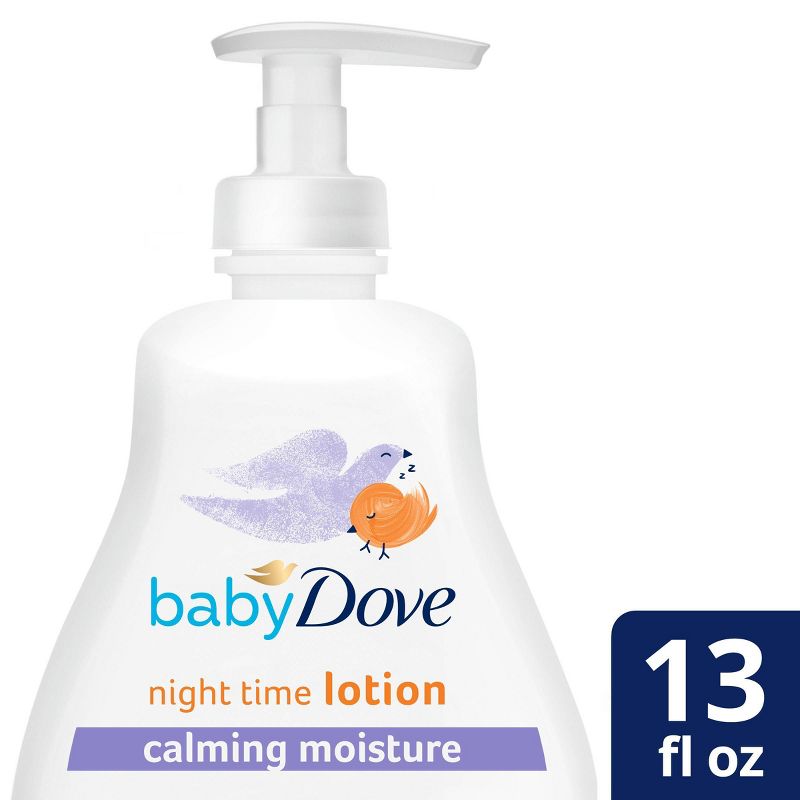 Baby Dove Calming Nights Warm Milk &#38; Chamomile Calming Scent Night Time Lotion - 13 fl oz, 1 of 11