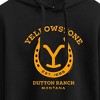 Women's - Yellowstone - Horseshoe Lockup Cropped Graphic Hoodie - 2 of 4
