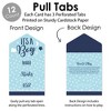 Big Dot of Happiness Baby Boy - Blue Baby Shower Game Pickle Cards - Conversation Starters Pull Tabs - Set of 12 - 3 of 4