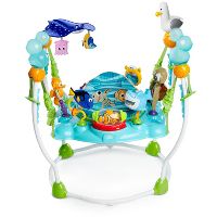 Bright Starts Disney Baby Finding Nemo Activity Center Jumper with Interactive Toys Lights Songs and Sounds (Blue)