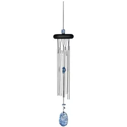 Woodstock Chimes Signature Collection, Woodstock Chakra Chime, 17'' Lapis Wind Chime CCL