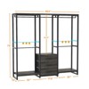 Besiost Clothing Rack with Fabric Drawers, Freestanding Closet Organizer - 4 of 4