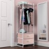 Sorbus Clothing Rack with Drawers and Wood Top - 2 of 4