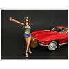 Hitchhiker 2 piece Figurine Set (Green Shirt) for 1/24 Scale Models by American Diorama - 2 of 4