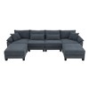 NicBex Sectional Sofa with Armrest Bags 6 Seat U Shaped Modular Sofa for Living Room & Apartment - 2 of 4