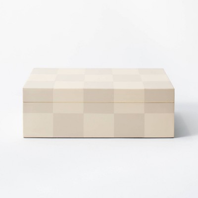 Large Checkered Resin Box - Threshold™ designed with Studio McGee