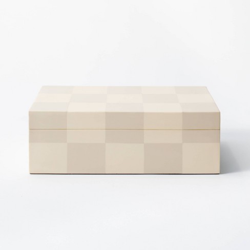 Large Checkered Resin Box - Threshold™ designed with Studio McGee - image 1 of 4