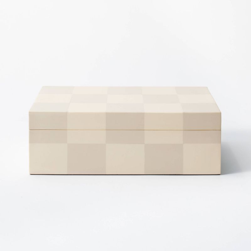 Large Checkered Resin Box - Threshold&#8482; designed with Studio McGee, 1 of 9
