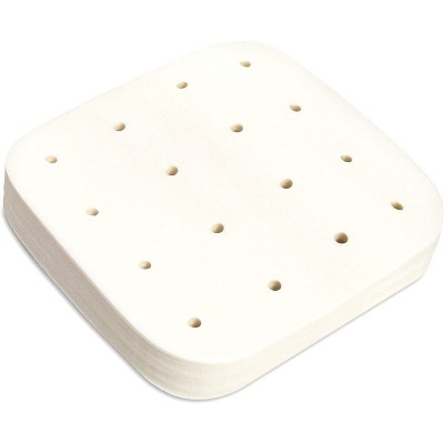 Juvale 200 Pack Square Air Fryer Liners, Perforated Parchment Paper, White, 8.5"
