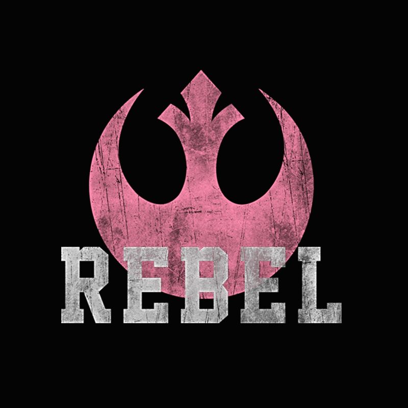 Juniors Womens Star Wars The Force Awakens Rebel Cowl Neck Sweatshirt, 2 of 5