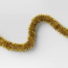 10' Christmas Soft and Silky Tinsel Garland Champagne Gold - Wondershop™ - 3 of 3