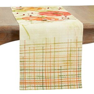 Saro Lifestyle Pumpkin Design Long Table Runner, Multicolored, 16" x 72" - 1 of 3