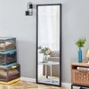 LOVMOR Modern Full Length Mirror with Stand, Large Full Body Mirror, Free Standing or Leaning or Wall-Mounted for Living Room, Bedroom, Cloakroom - 3 of 4