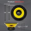 Pyle 6.5'' Mid Bass Woofer - Yellow CD P.P. Cone (PLG64) - 2 of 4
