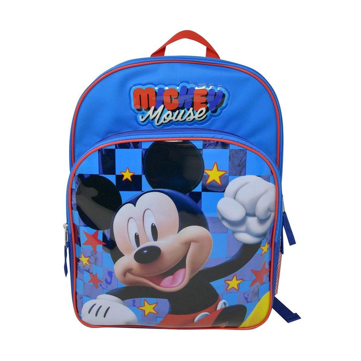 Disney Mickey Mouse 16" Blue School Backpack with a Large Front Pocket