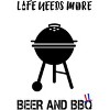 Men's Design By Humans July 4th Life Needs More BBQ By TeeShirtMadness Tank Top - 2 of 2