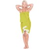 LA LEELA Women's Summer Beach Bikini Wraps Sarong Coverup Wrap Skirt Bathing suit Swimsuit Swimwear Cover Up for Women One Size Gold, Solid - 3 of 4