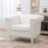 Morden Accent Chair For Living Room Chesterfield Sofa Arm Chair Furniture For Bedroom Meeting Room Office Apartment - 2 of 4