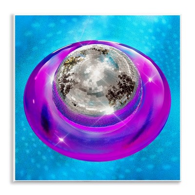 Stupell Industries Disco Ball in Pool Wall Plaque Art