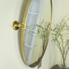 TEHOME Pivoting Oval Metal Framed Wall Mounted Bathroom Vanity Mirror - 4 of 4