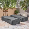 GDFStudio Sylvia Outdoor Waterproof Fabric Chaise Lounge Covers - 2 of 4