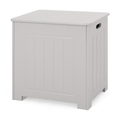 Dexmalle Modern Grey Unique Pattern MDF Cabinet with Flip Top Lid