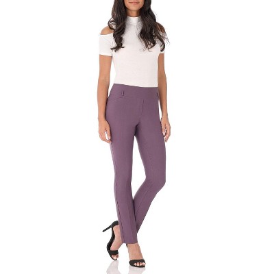 Rekucci Ease into Comfort Stretch Slim Dress Pants for Women
