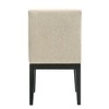 19" Froja Dining Chairs Beige Fabric and Black Finish - Acme Furniture - 3 of 4