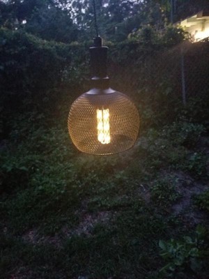 Outdoor Solar Powered Hanging Lantern - Black - Bronze - ApolloBox