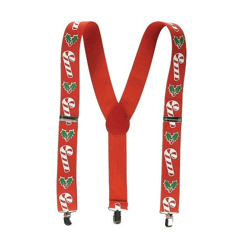 Beistle Candy Cane & Holly Suspenders, (1/Pkg) Multicolored - image 1 of 1