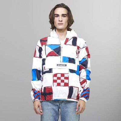 Members Only Mens Lightweight Pullover Windbreaker Jacket