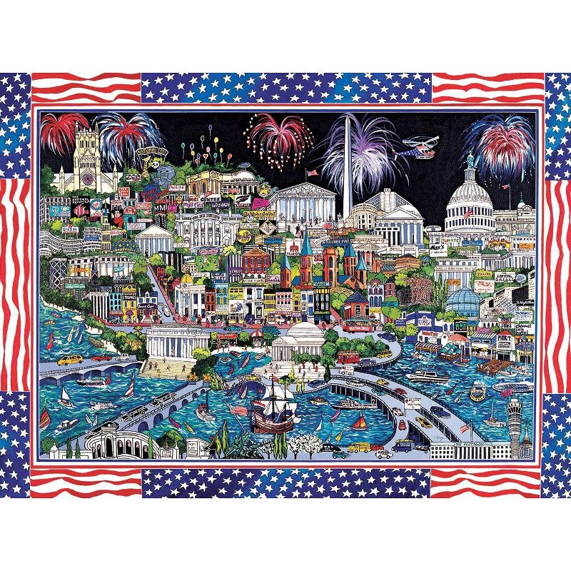 Sunsout Fireworks over Washington DC 1000 pc  Fourth of July Jigsaw Puzzle 74058, 2 of 5
