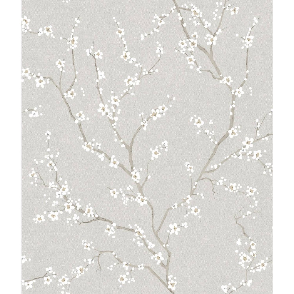 RoomMates Cherry Blossom Neutral Peel and Stick Wallpaper