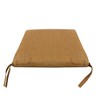 Oakland Living 20"x21" Patio Dining Outdoor Chair Cushion Brown - 2 of 2