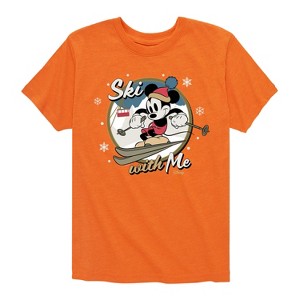 Boys' - Disney - Ski With Me Short Sleeve Graphic T-Shirt - 1 of 4