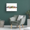 Trademark Fine Art Michael Tompsett 'Tel Aviv Israel Skyline Named' Canvas Art - 4 of 4