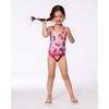 Deux par Deux Girl Printed One-Piece Swimsuit Pink Gradient Strawberry - 3 of 4