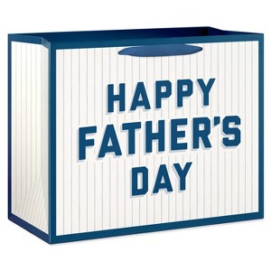 Father's Day Large Gift Bag Baseball Stripes - 1 of 4