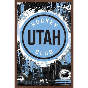 Trends International NHL Utah Hockey Club - Maximalist Logo 24 Framed Wall Poster Prints - 1 of 4
